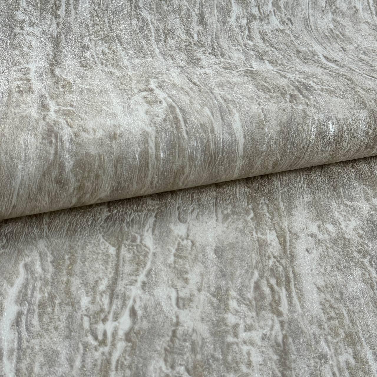 Обои виниловые Славянские обои 8714-02 10,05х1,06 м Бежево-золотистый с текстурой камня (2932836198)