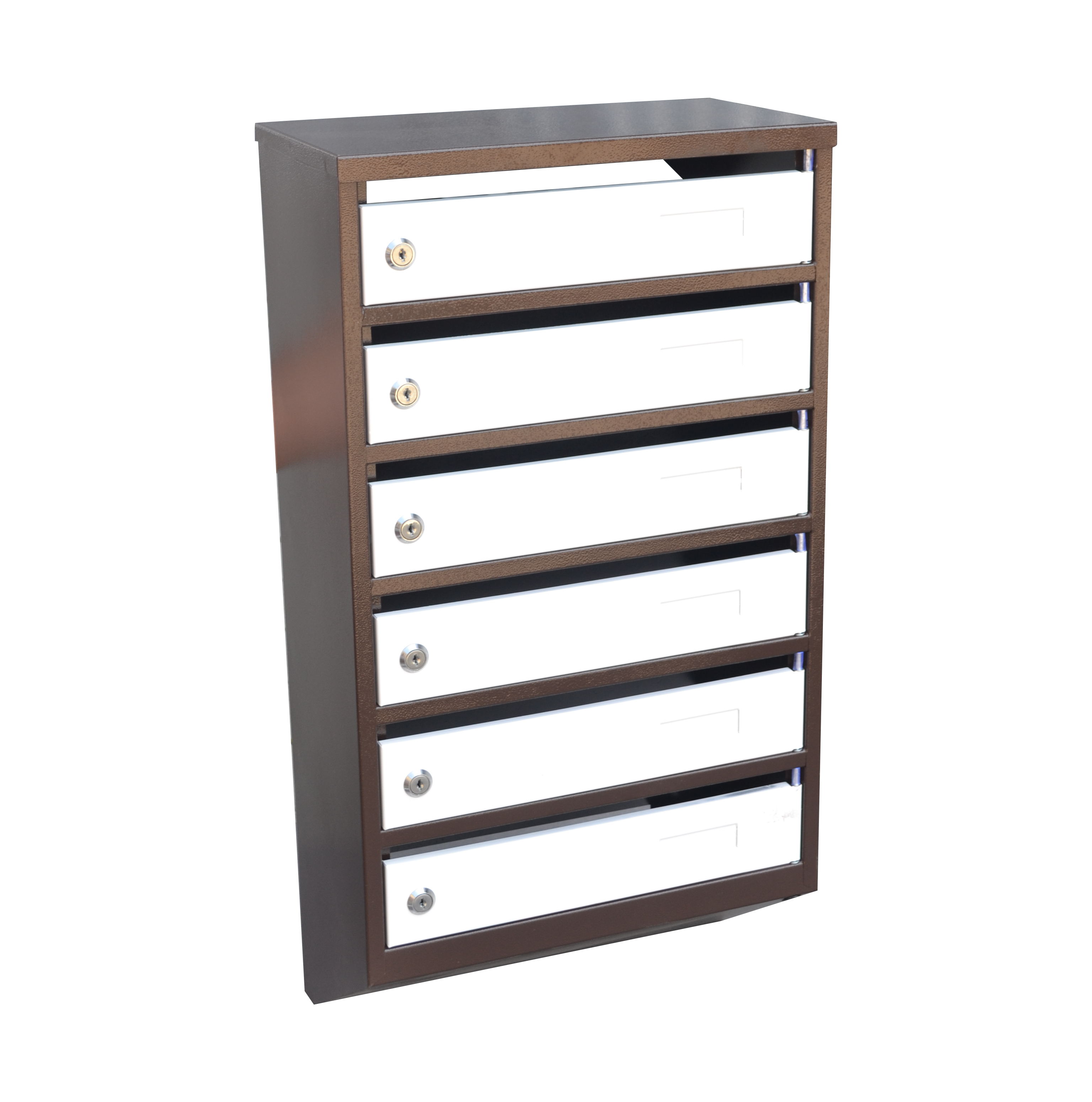 Ящик почтовый многосекционный Галиндустрия ЯП-05М Коричневый/Белый (8461039)