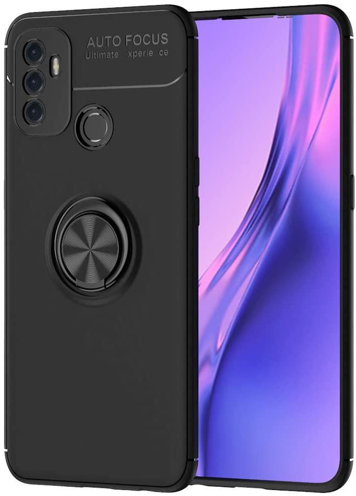 Чехол с кольцом Auto Focus для OPPO A53 Black (19574-2B)