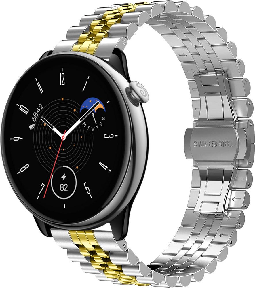 Браслет металлический Stech Line для Amazfit GTR Mini Silver Gold (33503-67)
