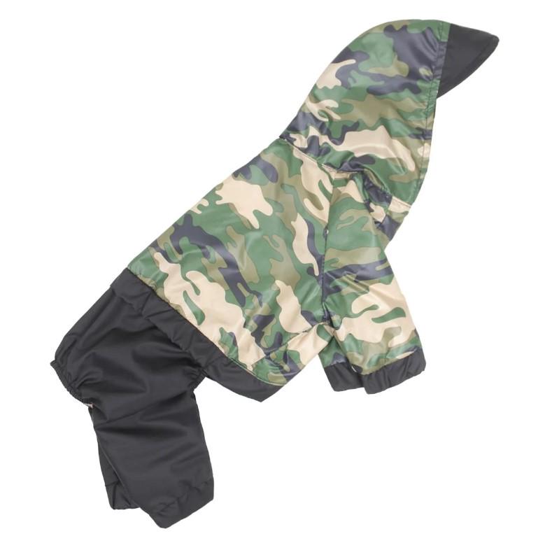 Дождевик для собак Dogs Bomba M-61 р. 2 Камуфляж/Бежевый (70579039)