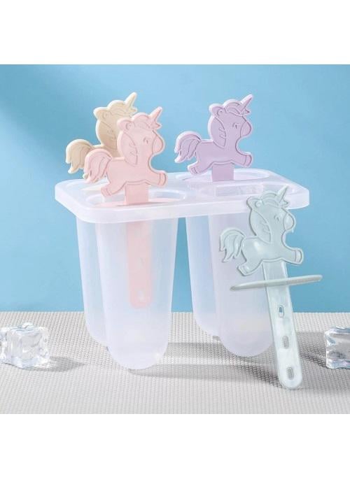 Формы для мороженого Единорог 4 шт. 15х13,5х9 см (R92499)