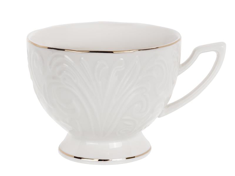 Чайний набір Lefard 359-486 на 6 персон чашки із золотою облямівкою 220 мл Білий - фото 3 Чайний набір Lefard 359-486 на 6 персон чашки із золотою облямівкою 220 мл Білий - фото 3