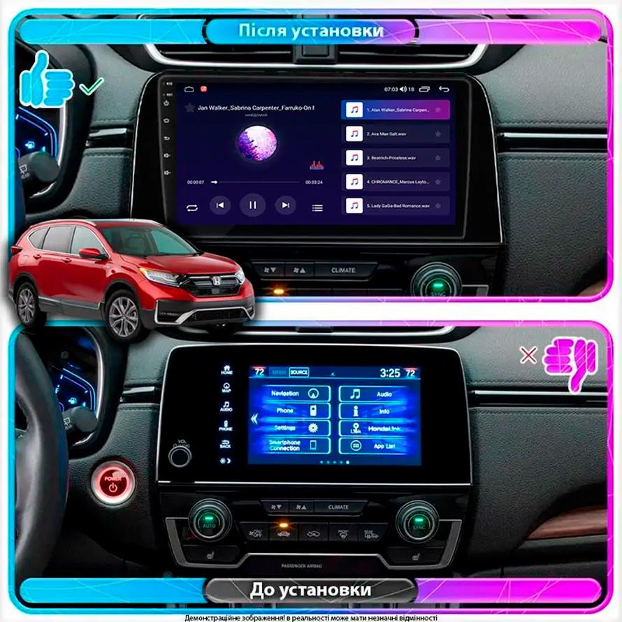 Автомагнітола штатна Lesko CarPlay/4G/Wi-Fi/GPS для Honda CR-V V Рестайлінг 2019- 4/64Gb 9" (2008454431) - фото 2