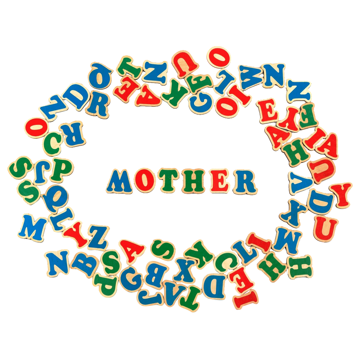 Набор Английский алфавит на магнитах 72 буквы (594)