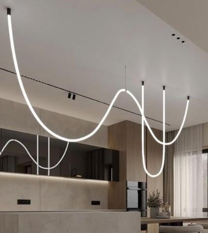 Люстра з гнучкого неону FREELIGHT Long 22 мм 3 м и 5 м 128W 3000K 9600Lm