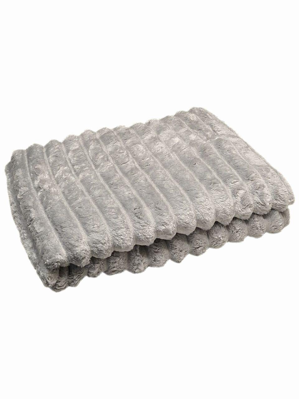 Плед флісовий Шарпей 150x200 см Світло-сірий (1707) - фото 1 Плед флісовий Шарпей 150x200 см Світло-сірий (1707) - фото 1