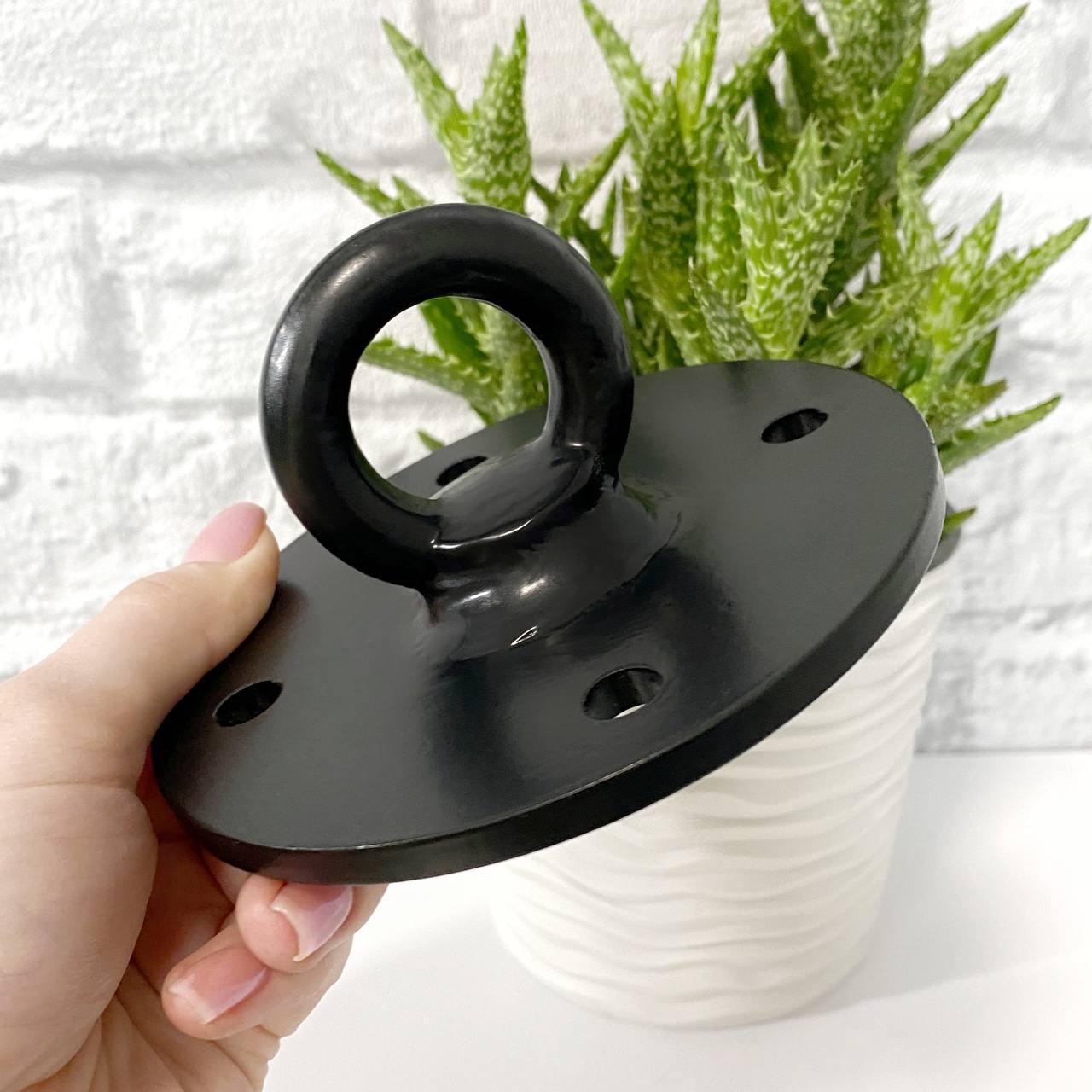 Кронштейн для подвески на потолок/стену Krei 6 мм Д 120 Черный (КК3006) - фото 2 Кронштейн для подвески на потолок/стену Krei 6 мм Д 120 Черный (КК3006) - фото 2