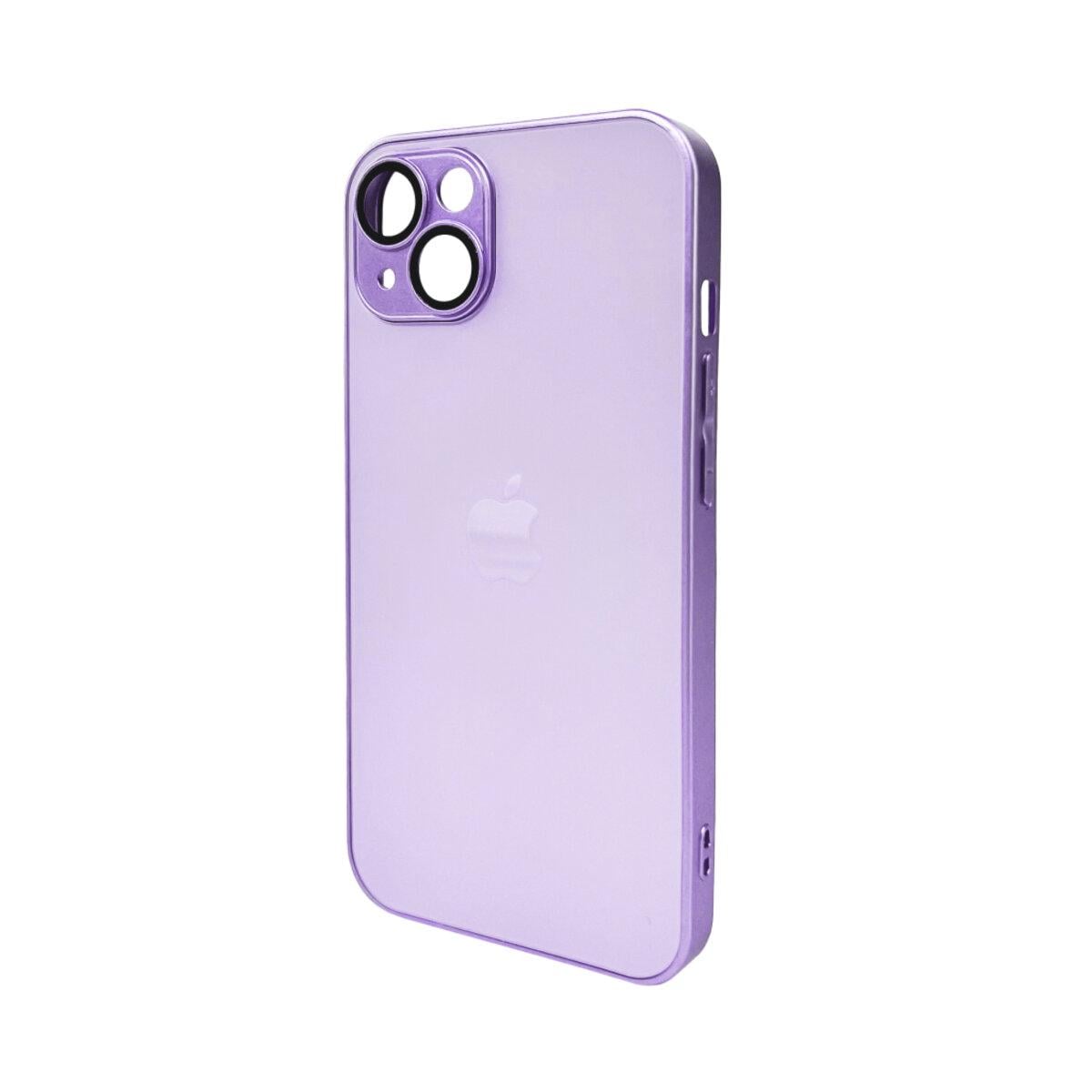 Противоударный чехол для Apple iPhone 12 AG Glass Matt Frame Color / Light Purple