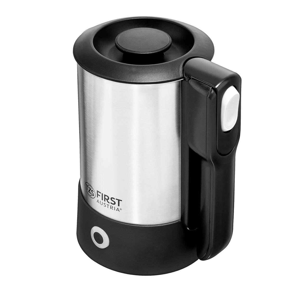 Електрочайник First FA-5425-4 нержавіюча сталь 0,6 л 1000 Вт Чорний (28916228) - фото 2