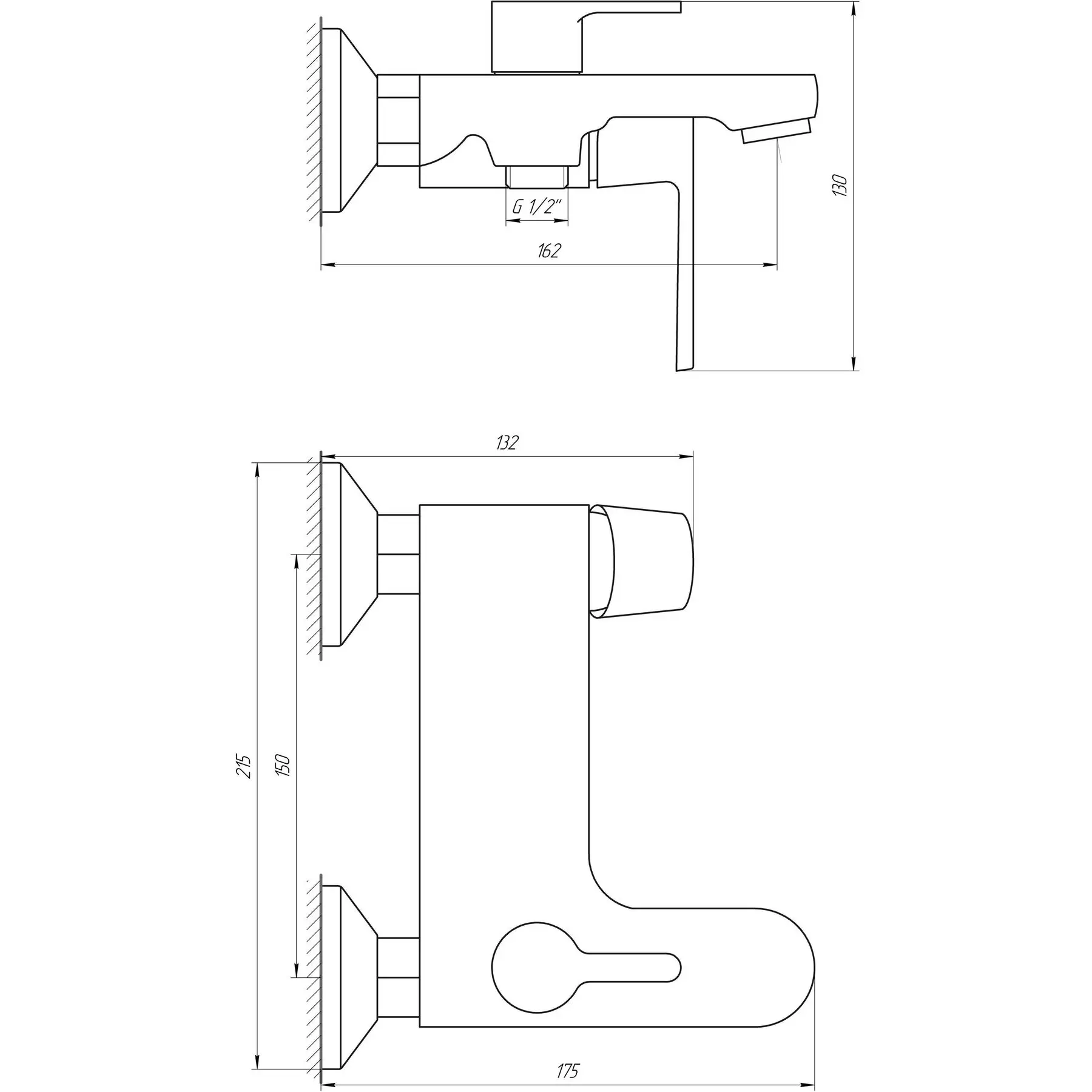 Змішувач для ванни Globus Lux Laguna GLA-0102N-10-BB (GSR-000021856) - фото 6