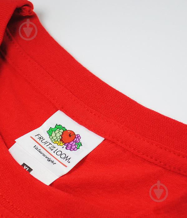 Футболка Fruit of the Loom ValueWeight S Червоний (061036040S) - фото 3