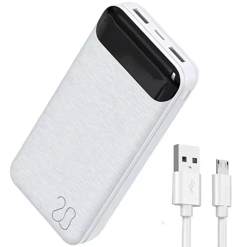 Повербанк KP-89 20000 mAh LED дисплей Белый (23457353801_633)