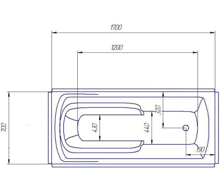 Ванна акрилова Redokss San MONZA 1700х700 мм - фото 6 Ванна акрилова Redokss San MONZA 1700х700 мм - фото 6
