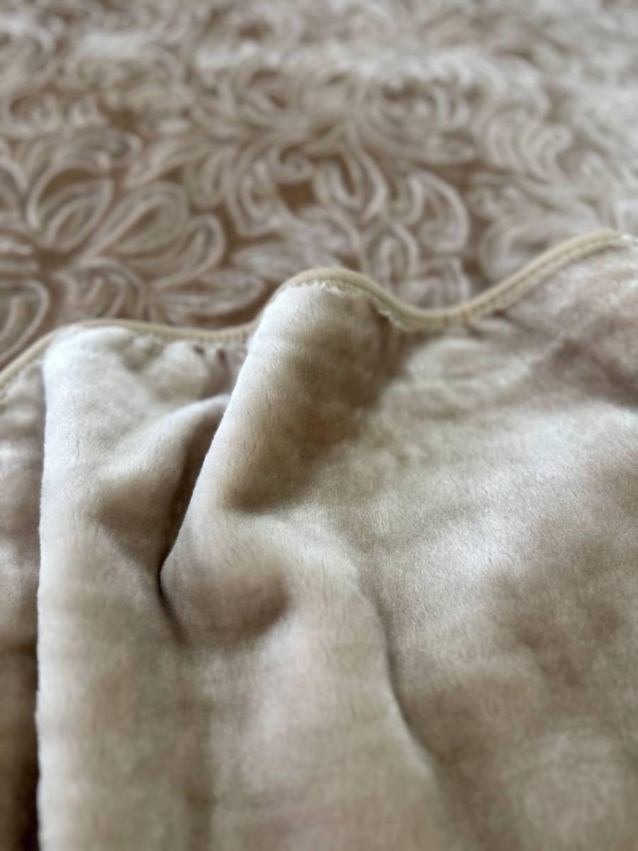 Плед м'який 210х230 см Бежевий (Д-plush-pled-001) - фото 2