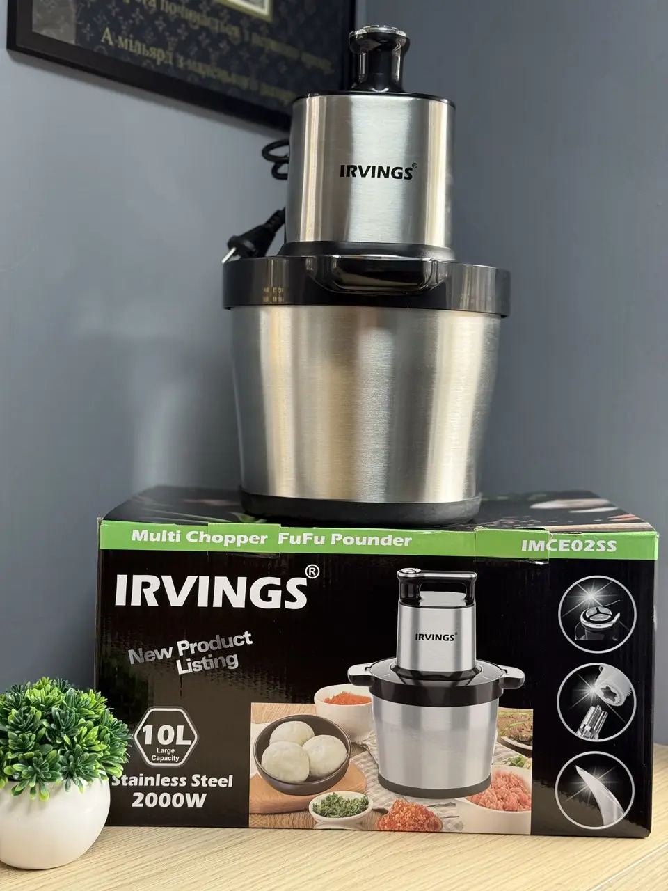 М'ясорубка-подрібнювач Irvings IMCE02SS 10 л 2000 Вт (26711952) - фото 7