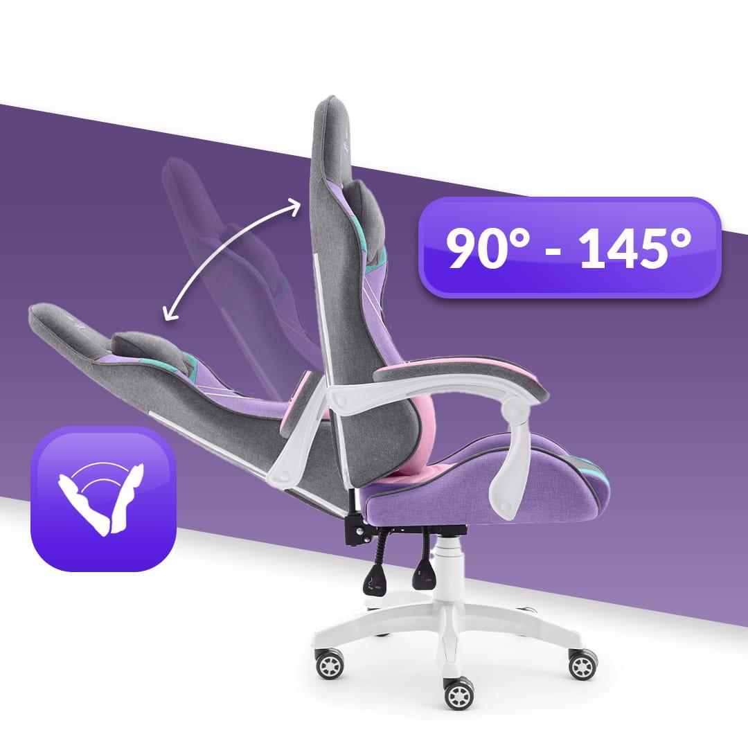 Крісло комп'ютерне Hell's Rainbow тканина Violet/Mint (2616427394) - фото 7 Крісло комп'ютерне Hell's Rainbow тканина Violet/Mint (2616427394) - фото 7