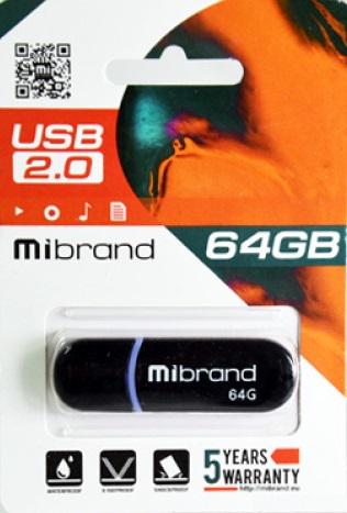 Флеш-накопитель Mibrand MI2,0/PA64P2B USB 2,0 Panther 64 GB Black (561764) - фото 2