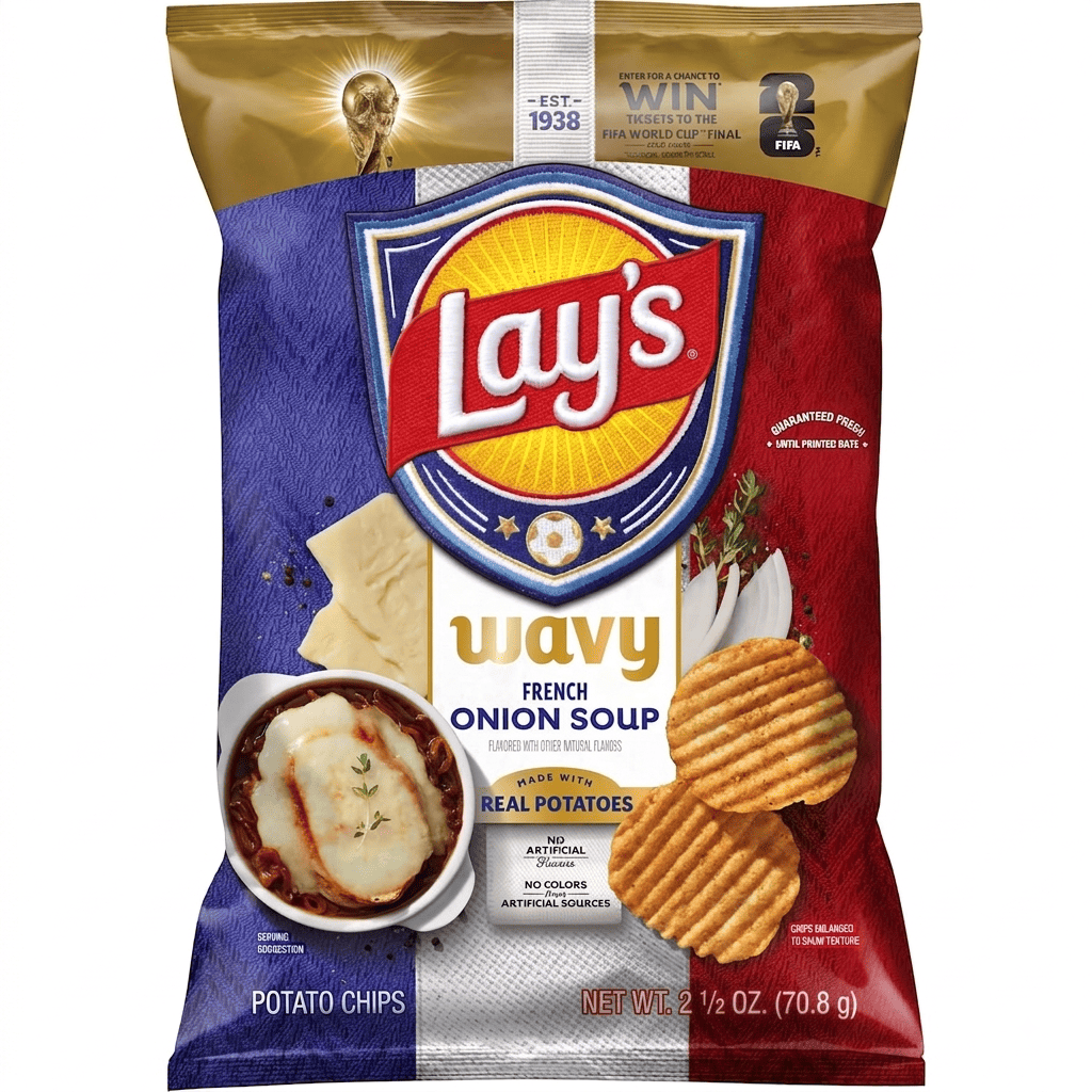 Чипсы Lay's FIFA Wavy French Onion Soup 70,8 г (3158109413)