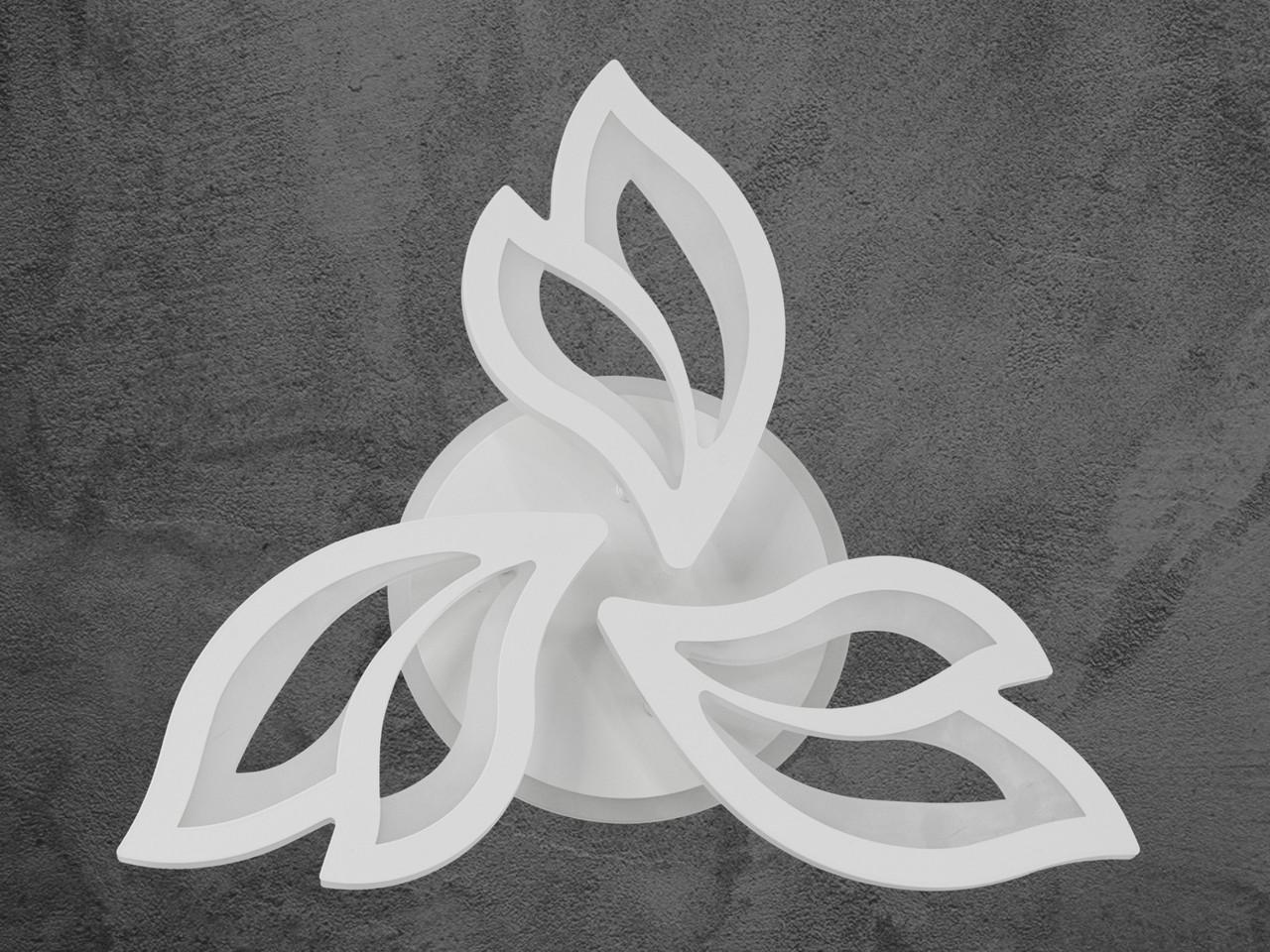 Люстра LED с димером 8165-3WH-LS 55 W на 8 м2 Белый (2437060106) - фото 8