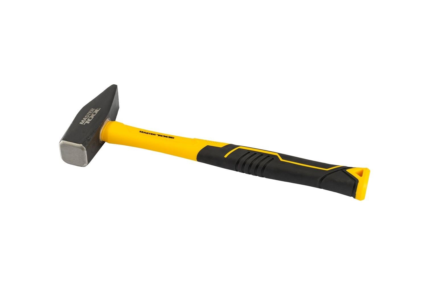 Молоток слесарный MasterTool 1000 г HRC 50 фибергласовая рукоятка 320 мм (02-0910)