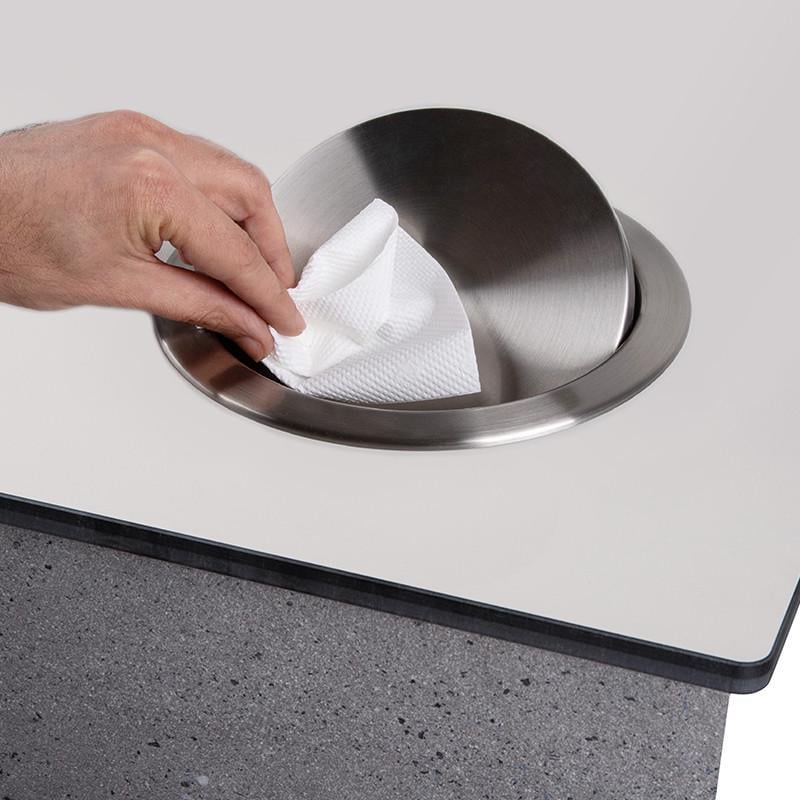 Система під відро для сміття в стільницю Ferro Fiori нержавіюча сталь d 238 мм Алюміній (169888) - фото 4 Система під відро для сміття в стільницю Ferro Fiori нержавіюча сталь d 238 мм Алюміній (169888) - фото 4