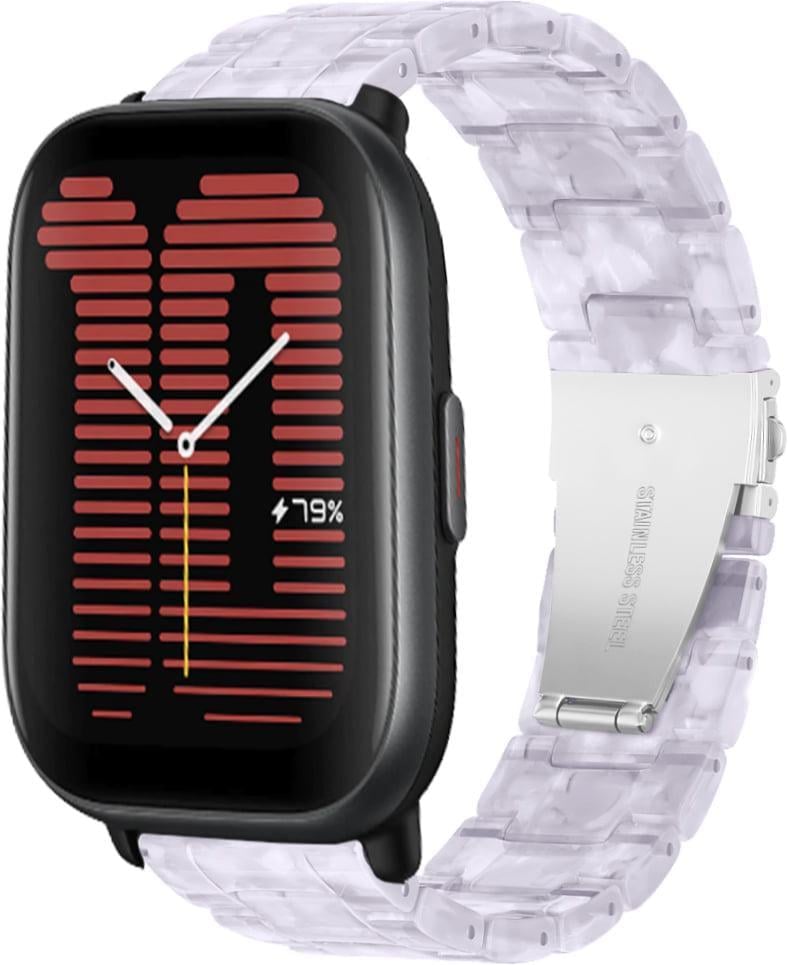 Ремінець зі смоли Resin для смарт-годинника Amazfit Active Pearl (38432-6C) Ремінець зі смоли Resin для смарт-годинника Amazfit Active Pearl (38432-6C)