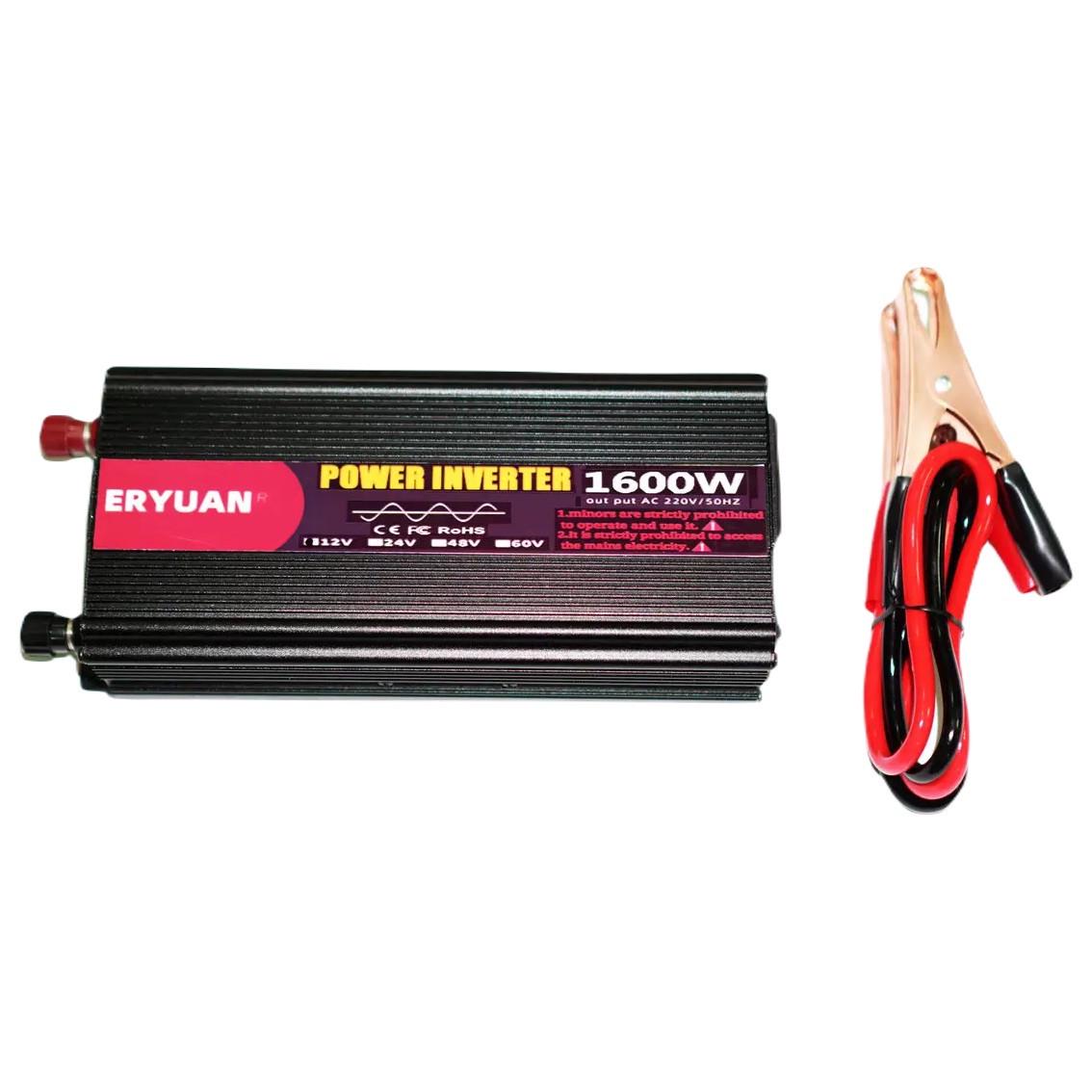 Преобразователь напряжения Eryuan 1600 W DC/AC 12-220 V с вольтметром Black (3_04113) - фото 5 Преобразователь напряжения Eryuan 1600 W DC/AC 12-220 V с вольтметром Black (3_04113) - фото 5