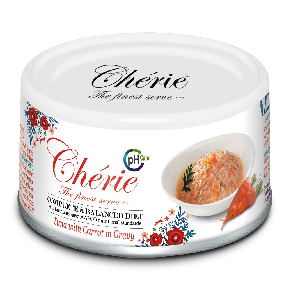 Kорм влажный для котов Cherie Urinary Care Tuna & Carrot с тунцом и морковью 80 г (CHT17503)