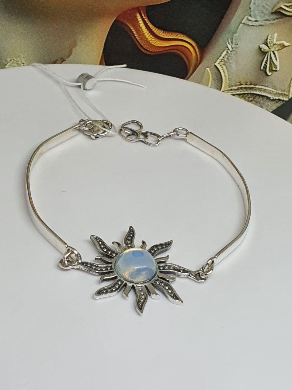 Браслет срібло Сонце з камінням 925 проба (26943108) - фото 2 Браслет срібло Сонце з камінням 925 проба (26943108) - фото 2