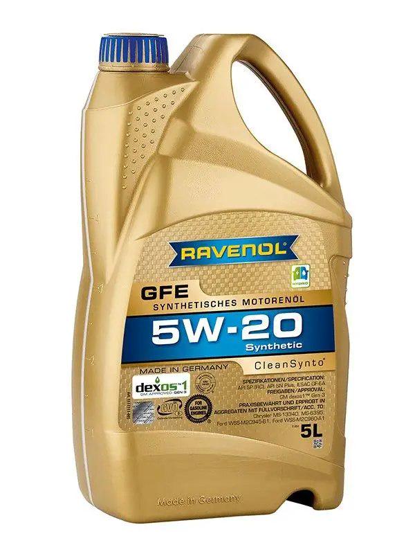 Моторне мастило RAVENOL 5W-20 GFE Dexos1 SP/RC GF-6A Hybrid 5 л (1111111-005)