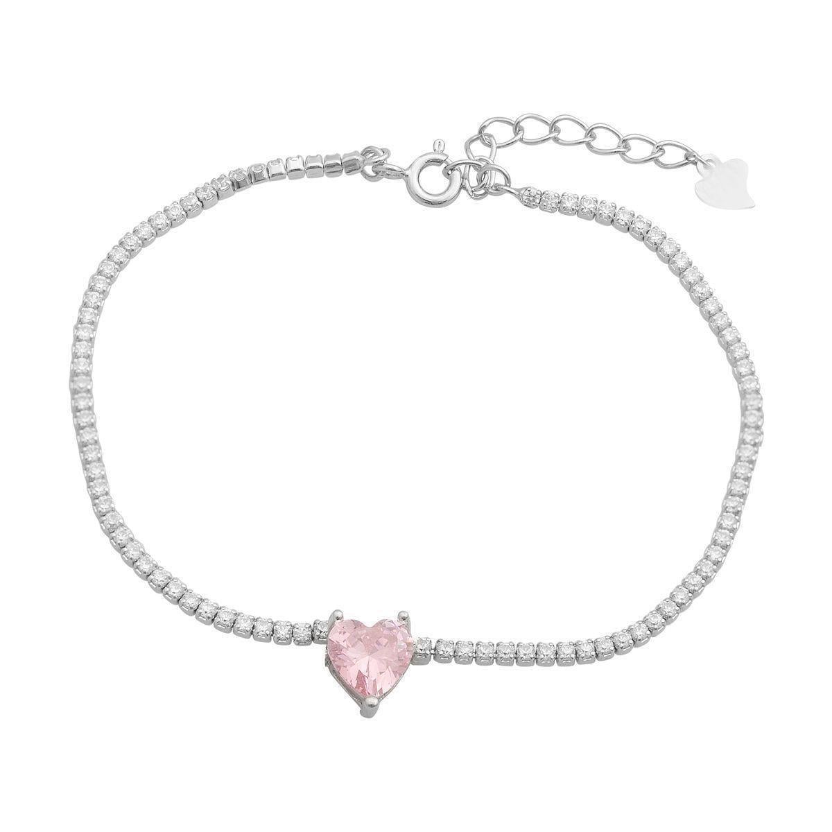 Браслет серебряный с фианитами 3,41 г 17 см (60002010)