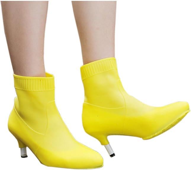 Бахилы на обувь резиновые под подбор 907 Yellow (17559)