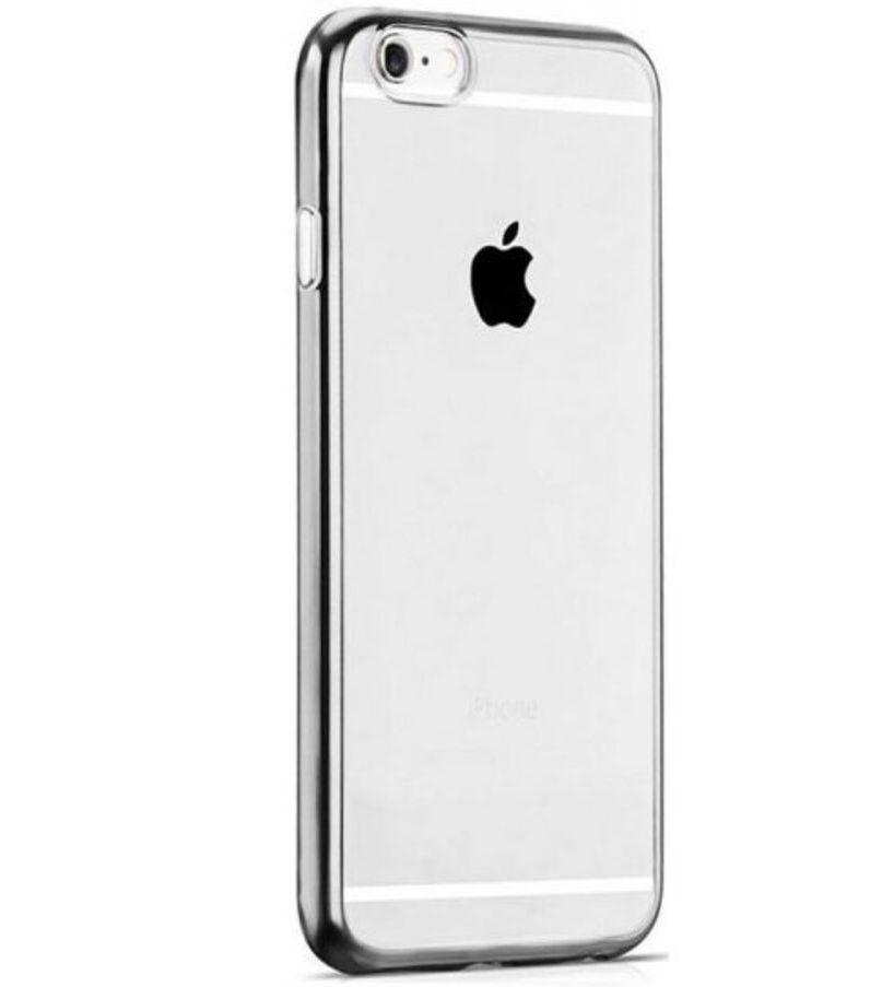 Чохол-накладка Hoco Black Series Plating TPU for iPhone 6/6S, Silver