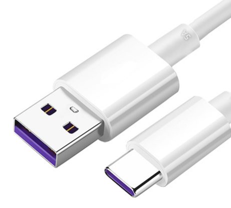 Кабель Data Cable Super Charge 40W/5A 1 м USB на Type-C/USB-C White - фото 4