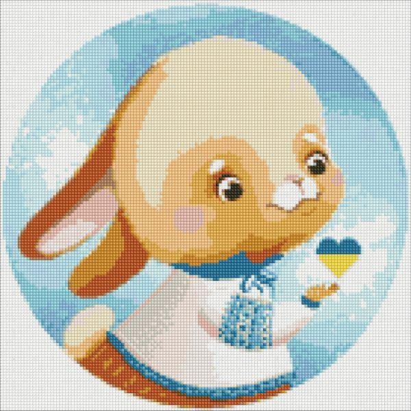 Алмазная мозаика Идейка Зайка 40x40 см (Id-AMO7432)