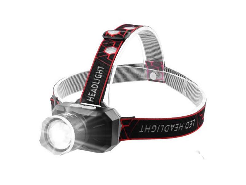 Фонарь налобный 725-2P50 ЗУ microUSB встроенный аккумулятор zoom Box (4893)