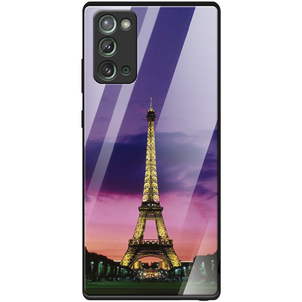 Чохол Boxface Samsung N980 Galaxy Note 20 Опівночі в Парижі Чорний силікон зі склом (40568-up964-41112)