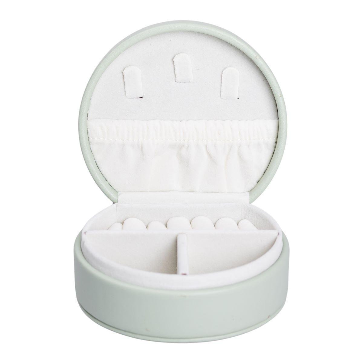 Шкатулка для украшений из экокожи HP-5-31GR 10х9х4,5 см (A-033887)