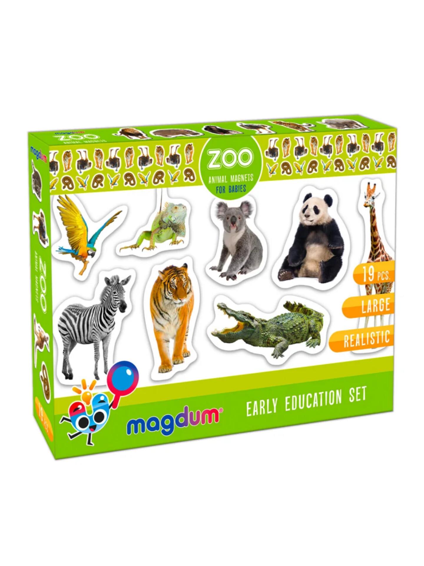 Набір магнітів зоопарк Magdum ML4031-02 EN Zoo Animal Magnets (19108)