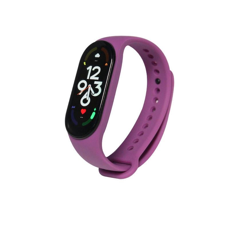 Ремінець Xiaomi Mi Smart Band 7/6/5 сіліконовий Фіолетовий (1342P)
