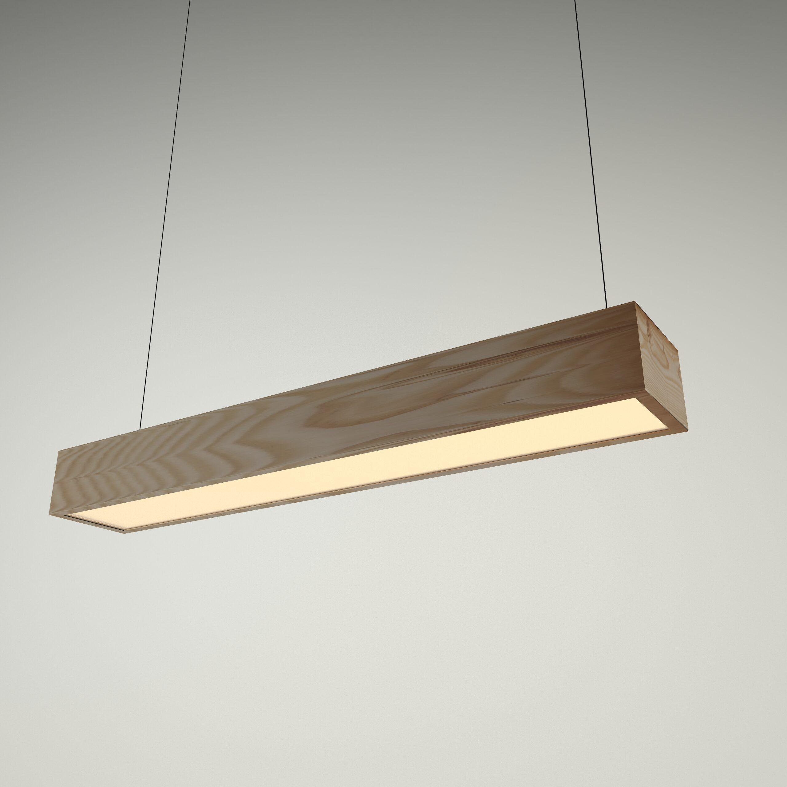 Светильник MG WOOD LINE прямоугольный деревянный (7723)