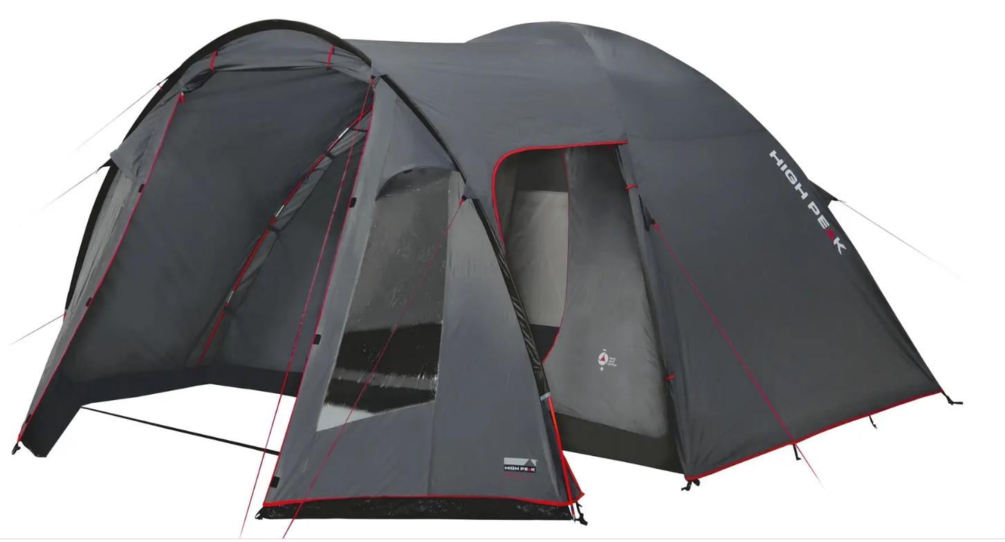Намет High Peak Tessin 4 Dark Grey/Red (10222)