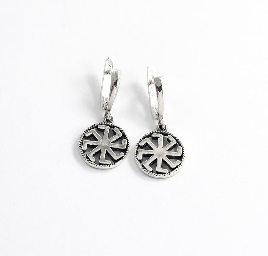 Серьги с оберегом Maxi Silver 9544 Коловрат (89544)