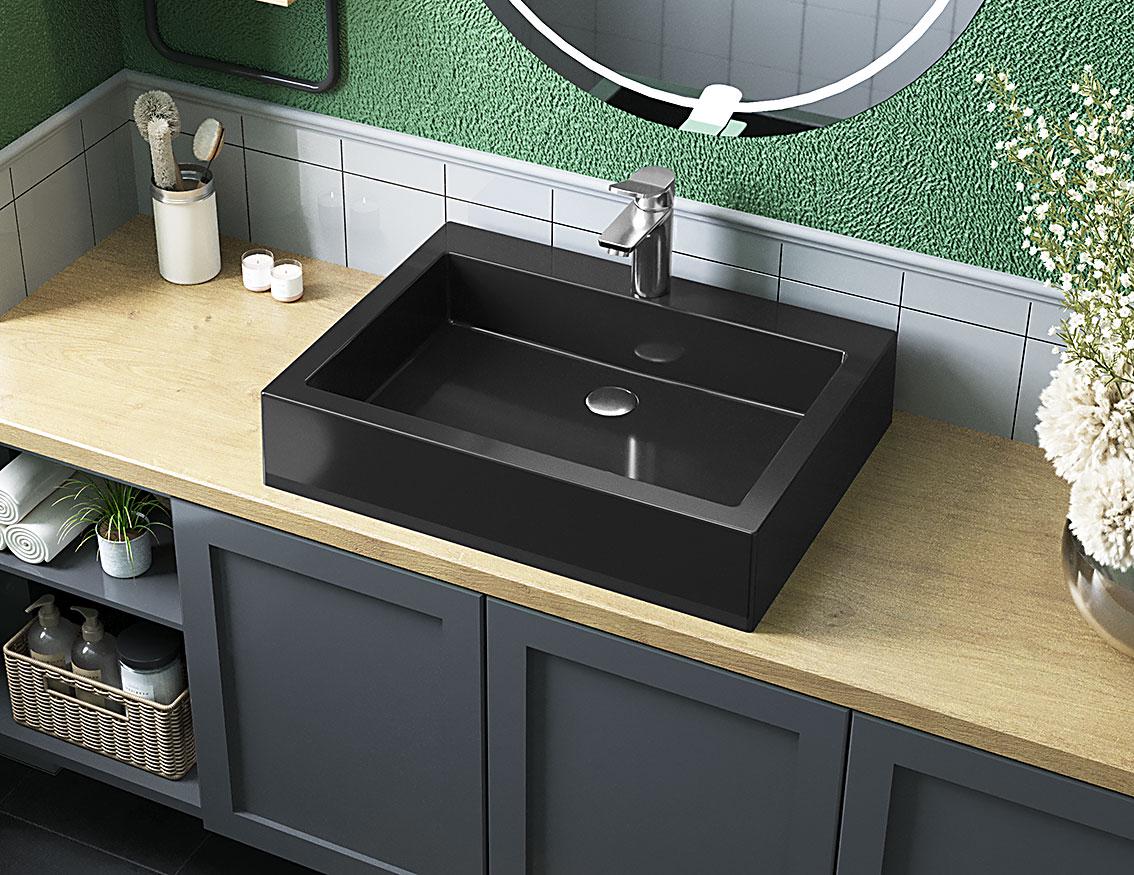 Умивальник накладний Luxor Revolt 60 Black (33555596)