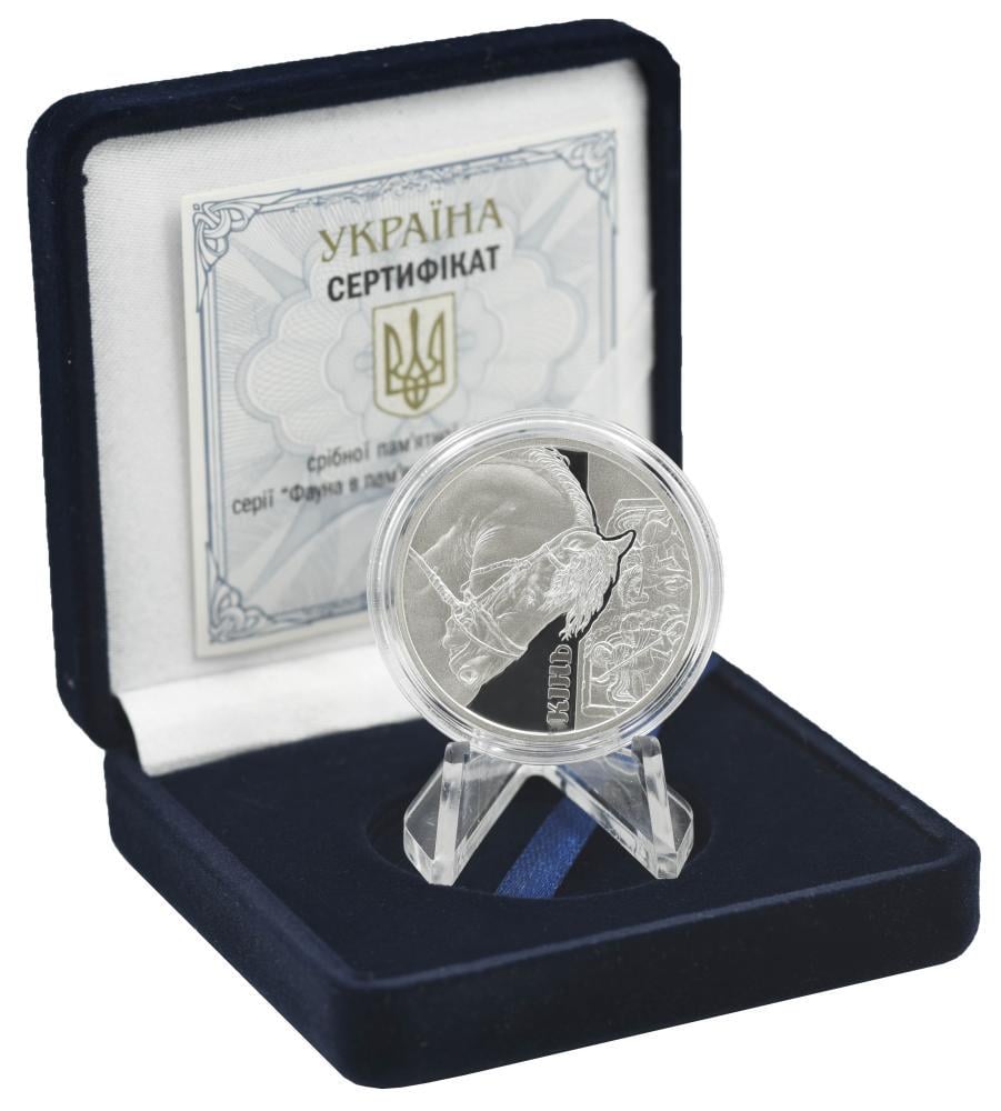 Коллекционная монета Украина 5 гривен 2019 «Конь» Серебро UNC (М10677)