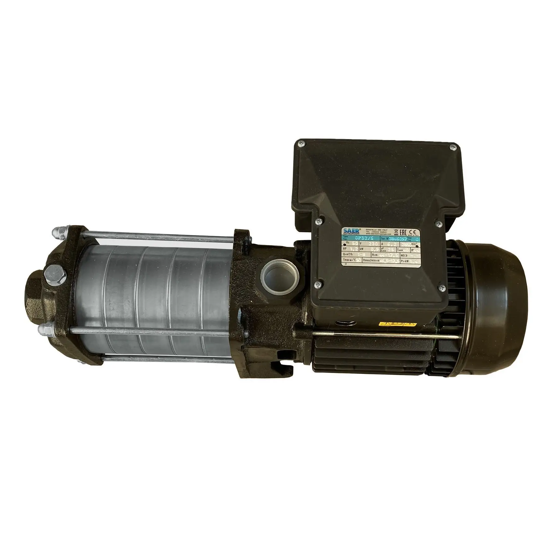Насос відцентровий SAER OP-32/5 0,9 кВт 8 м3/год, 46,5 м горизонтальний багатоступеневий (GSR-000015645) Насос відцентровий SAER OP-32/5 0,9 кВт 8 м3/год, 46,5 м горизонтальний багатоступеневий (GSR-000015645)