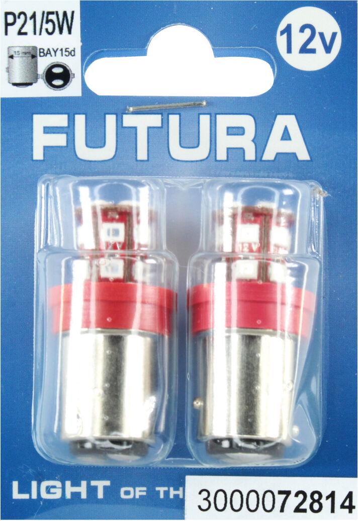 Лампочка FUTURA Груша LED SMD 12V 24 диоды P21/5W BAY15D 2 шт. Красный (72814) Лампочка FUTURA Груша LED SMD 12V 24 диоды P21/5W BAY15D 2 шт. Красный (72814)