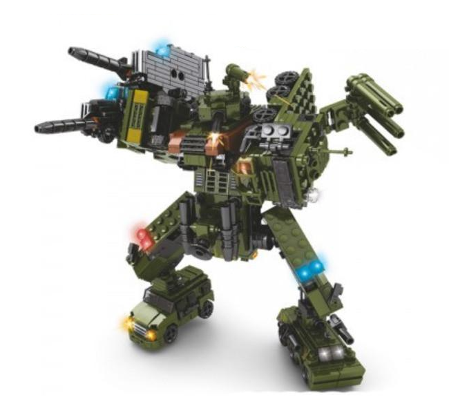 Конструктор Limo Toy 8в1 Военный транспорт 937 дет.