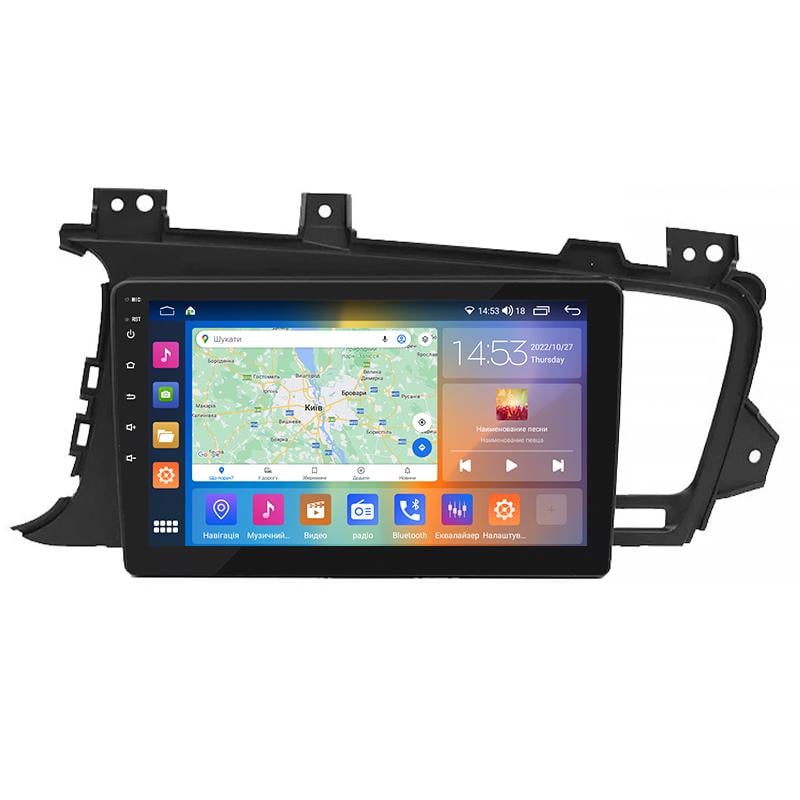 Штатная магнитола 9" Lesko для Kia K5 I Рестайлинг 2013-2015 4/64Gb CarPlay 4G Wi-Fi GPS Prime IPS Киа